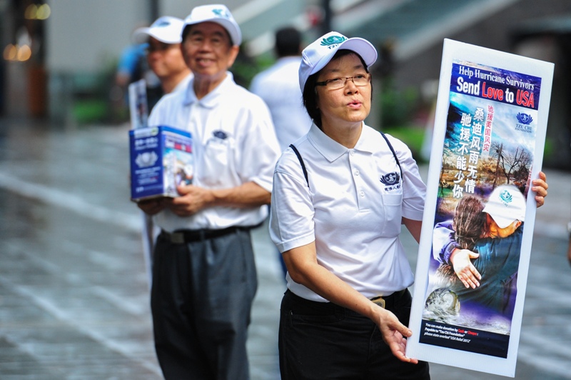 Launch of Street donation for Hurricane Sandy’s victims ~ Gathering love and kindness in Singapore